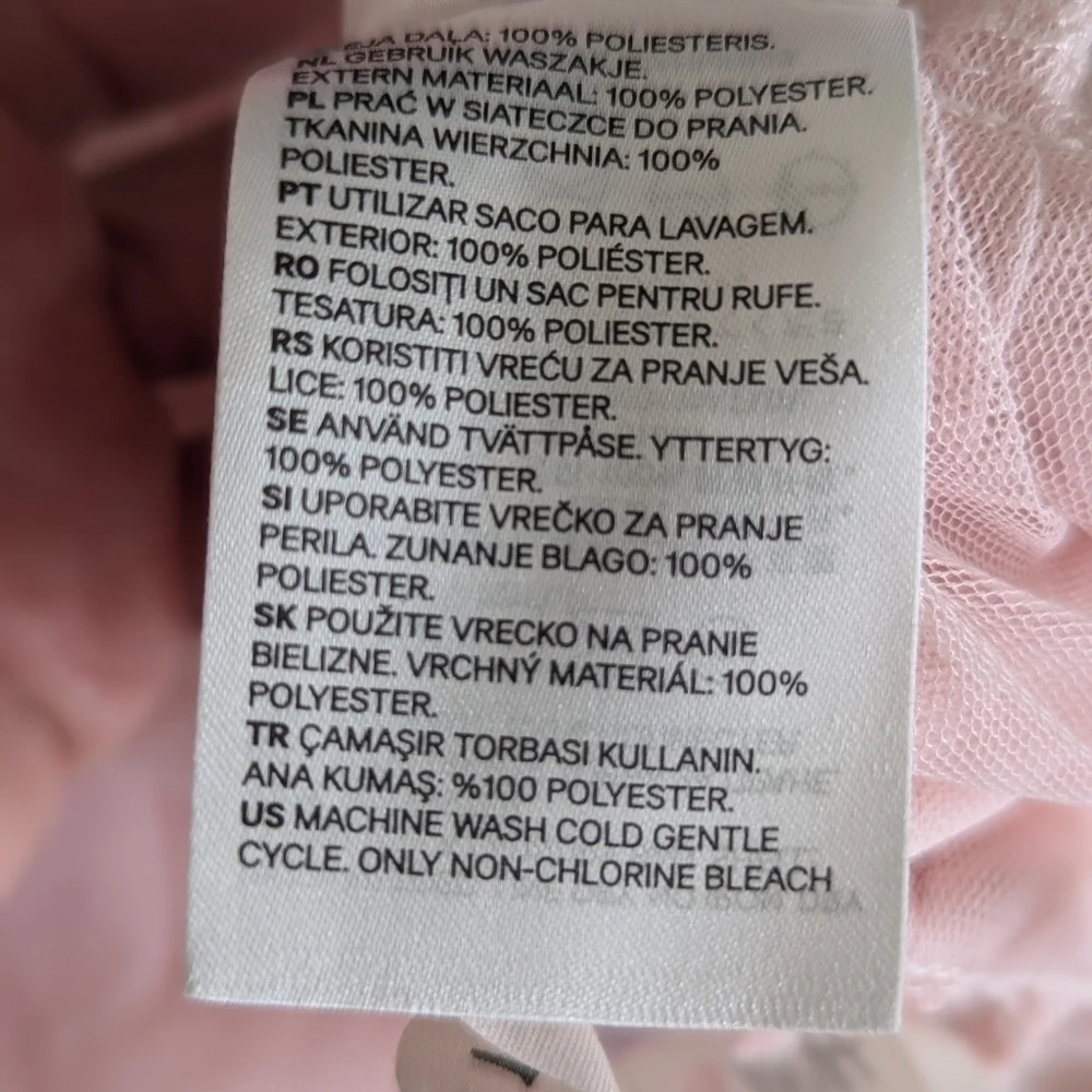 H&M Coachella Pink Sheer Mesh Maxi Skirt Balletcore Coquette Size 4